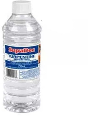 SupaDec 750ml Turpentine Substitute Solvent White Spirit Paint Brush Cleaner Thinner for General Cleaning Purposes Turps Thinner Cleaner