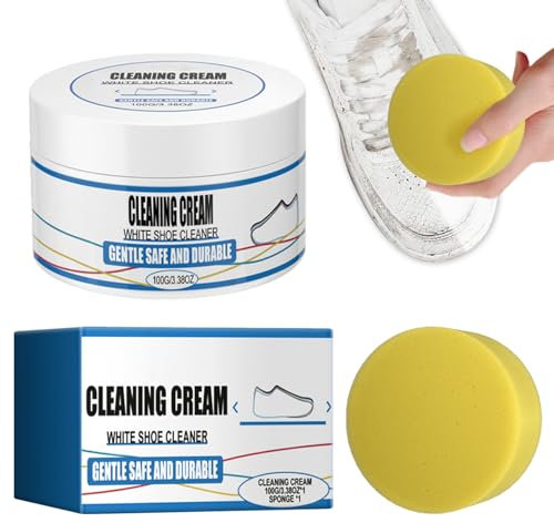 Crema De Limpieza Multifuncional Para Zapatos,Crema De Limpieza De Zapatos Blanca,Limpiador De Zapatos Blanco,Crema Limpiadora De Zapatos Multiusos,Schuhe Reinigungscreme
