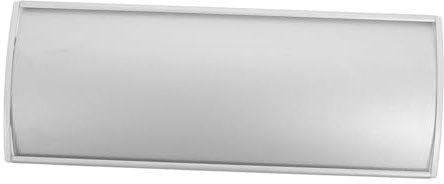 DIYEAH Plaque Signalétique De Porte En Alliage D'aluminium 21x8 Cm, Plaque Signalétique De Bureau Murale Incurvée, Panneau Vierge Pour Signalisation Professionnelle Et Bureau