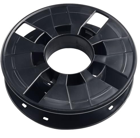 Heavy Duty Black Cable Reel, 25 Metre Revolution Extension Camping Electric Hook Up Cable Reel Winder, General Cable Tidy Holder Organiser Cord Storage Wheel for Caravan Leads Cables