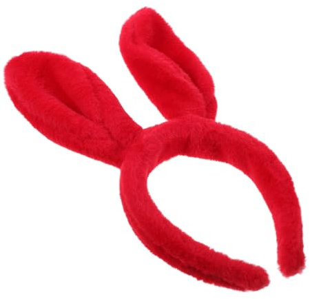 ROMISBABA Bunny Ears Haarreif Rote Kaninchenohren Für Cosplay Ostern Bequeme Und Sichere Für Mädchen Und Erwachsene Vielseitige Party-dekoration