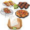 HeimHarmonie® Airfryer Zubehör - 10-teiliges Set für knusprige Vielfalt - inkl. Waffelform - Spülmaschinengeeignet - Ø 21cm - ab 4,2L - kompatibel mit Philips XL/XXL, Ninja AF180EU, Cosori 5,5L/6,5L