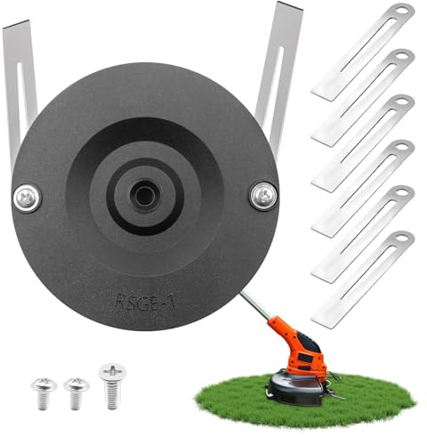 Vlecexs Cuchilla Desbrozadora, 6 Pcs Cuchilla de Metal para Cortabordes, Cortacésped Repuestos para Cabezal de Corte, para Einhell Cortabordes, Accesorios de Recambio para Recortadora de Césped