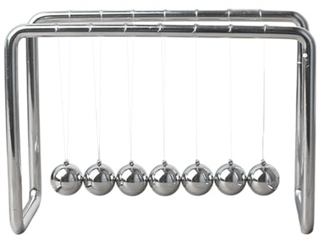 F Fityle Newton's Cradle Pendulum Balls Cradle Balance Balls Science Toy