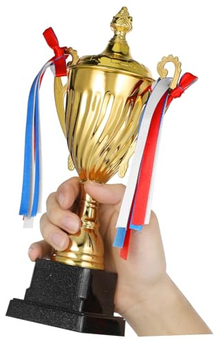 HONITANO Coppa Premio Grande in Metallo Base Robusta per Premiazioni Sportive, Trofei Calcio e Decorazione Cerimonia di Festa, Premio Vincente per Competizioni Sportive