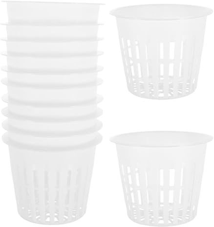 iplusmile Cestas Hidropónicas de Malla de Plástico 2 Pulgadas 40 Unidades Macetas para Cultivo sin Suelo Vasos de Malla para Plantas Aptas para Cultivo Hidropónico y Jardinería Interior