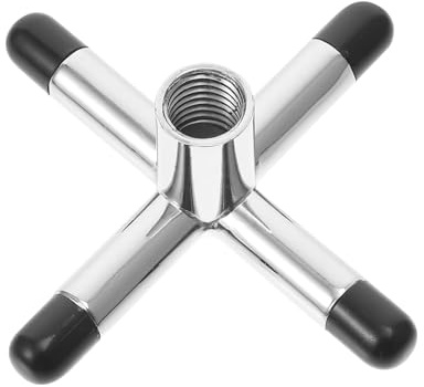DOITOOL Puente de Taco de Billar de Metal Plata Diseño Cruzado Creativo, Estructura Estable y Fácil de Usar para Juego Profesional de Pool