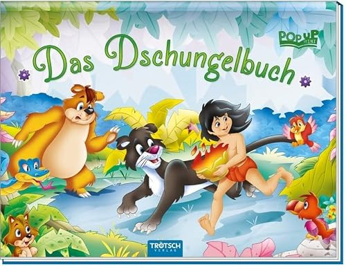 Pop-up-Mini Das Dschungelbuch: Wattierter Einband mit Glitzer