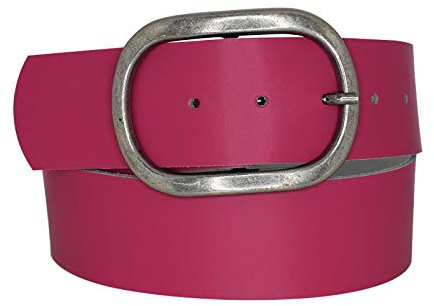 DayneQ, Damengürtel Gürtel Rund Gürtelschnalle Ledergürtel, Sommerfarben, ca. 5cm Breit Echt Leder Guertel 33 Farben und 16 Längen