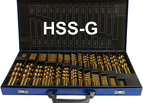 Metallbohrer-Set 230-tlg. 1-13 mm - HSS-G Spiralbohrer - 135° Kreuzanschliff nach DIN 1412C - selbstzentrierend, kein Ankörnen nötig & präzisionsgeschliffen - Premiumqualität - PeTools