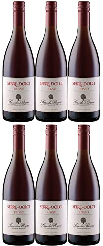Serre dei Roveri Figli Serre Dolci Rosso lieblich Rotwein Wein Italien 6 Flaschen