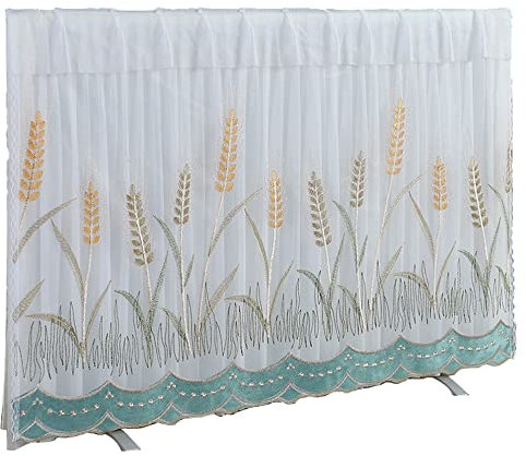 Copertura antipolvere universale per TV per televisore a schermo piatto/curvo da 32-75 pollici, Proteggi schermo TV per interni Decorazione soggiorno camera da letto/Green / 40inch