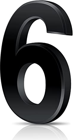 Vicloon Numero Civico, Numero Civico Segnale in ABS Acrilico, 3D Moderna Porta Numeri Segnaletica Targa Numeri Indirizzo Di Casa, 3 Pollici (7.5cm), Galleggiante Aspetto E Facile Da Installare