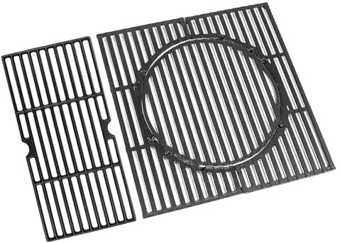 GFTIME Gusseisen Switch Grid Rost-in-Rost System 43 x 63cm für Enders Boston 3, Enders Monroe Pro 3, Charbroil, Barbecook Siesta 310, Barbecook Manua 2, Landmann Triton 3 & 4, Gusseisen Grillrost