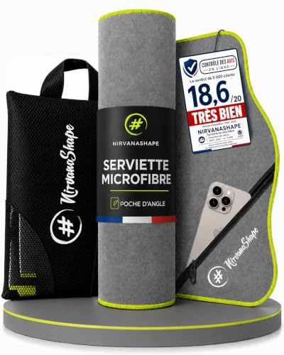 NirvanaShape Mikrofaser Handtuch, Microfaser Handtücher als Badetuch, Reisehandtuch, Strandtuch, Sporthandtuch für Fitness, Strand, XL 200 x 100 cm