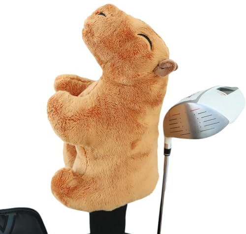Golfzubehör, Tier-Golfschlägerabdeckungen, Capybara Driver Headcover, lustige Golfschlägerhaube, Golfschläger-Schlägerhaube für Golferliebhaber, Golfzubehör für Männer, zusätzlicher Schlägerschutz