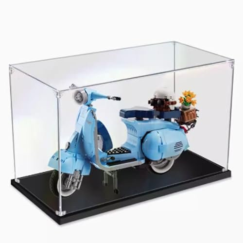 Acryl-Vitrine für Lego 10298 Scooter, staubdichte transparente Vitrine, Modell-Sammler-Vitrine (Modell nicht im Lieferumfang enthalten) (3 mm)