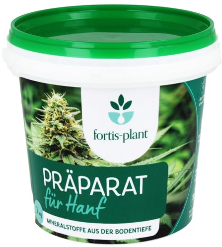 FORTIS-PLANT Mineraldünger für Hanf garantiert nachhaltiges Wachstum – langanhaltende Wirkung, 100% natürlich, ökologisch – ohne Chemie, reguliert den pH-Wert des Bodens, eine Mischung aus Vulkange