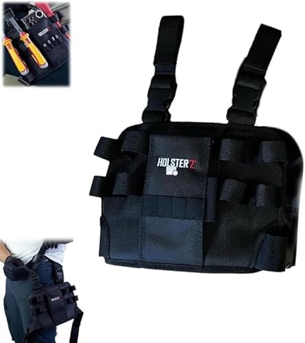 Holster Z 2.0 Tool Pouch, 2024 Holster Z Tool Pouch, Holster Z Leg Tool Pouch with Belt Clip, Ample Storage Capacity Tools, Holster Z Leg Tool Pouch, Tool Pouch for Electricians (B)