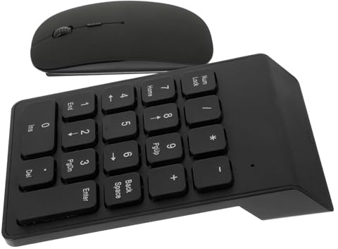 Homoyoyo Tastierino Numerico Wireless e Mouse Combo Tastiera Numerica Portatile Per Laptop Accessori Per Computer Fili