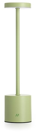Muitomas, Lampada daTavolo UpDown, Senza Fili e Ricaricabile con Porta USB-C, Diverse Sfumature Di Luce, Autonomia 15 Ore, Colore Verde Salvia