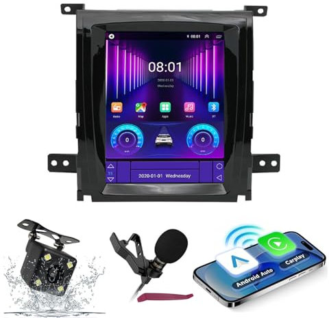 Autoradio Android 15 con navigatore satellitare per SLS (2007-2012) da 9,7 pollici,touchscreen,lettore DVD multimediale con Carplay wireless,autoradio GPS,navigazione FM,ricevitore BT,5G-WiFi,HIFI,SWC