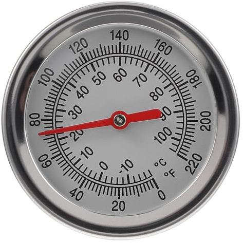 Anneome Professionelles Bodenthermometer Garten aus Edelstahl mit Verlängertem Thermometer und Leichtem Temperaturfühler für Präzise Messung im Komposthaufen
