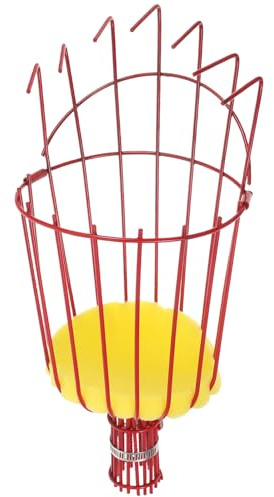 Yardenfun Outil de Cueillette de Fruits en Hauteur avec Panier Acier Détachable Ramasse Fruits Professionnel pour Pommes Avocats et Agrumes Pratique Dommage