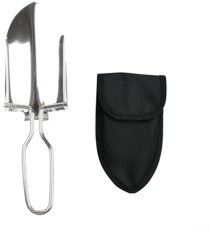 Gdfnmogo 5 cm di lunghezza per esterni con pala in acciaio inox per giardinaggio estesa trasportabile pieghevole – contenitore per macchina da campeggio e 22
