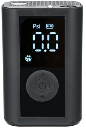ERYUE Pompe à Ballon électrique, Gonfleur Portable Efficace pour Le Football, Le Basket-Ball, Volley-Ball, Baseball, avec éclairage LED, pour Une Utilisation Nocturne