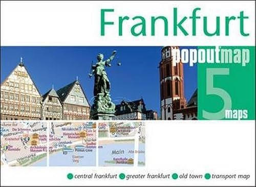 Frankfurt PopOut Map, 5 maps: Central Frankfurt, Greater Frankfurt, Old Town, Transport Map (Popout Maps)
