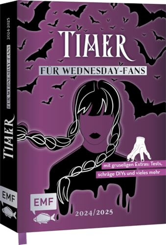 Der Timer für Wednesday-Fans 2024/2025: Der Schülerkalender mit vielen schaurigen Extras: coole Mitmachseiten, außergewöhnliche Rezepte und schräge DIYs – für alle Schüler der Nevermore Academy