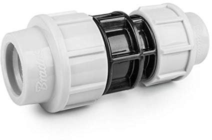 rg-vertrieb PE Rohr Verschraubung Fittings Klemmfitting Kupplung reduziert für Verlegerohr Rohrverbinder wählbar (32mm x 20mm)