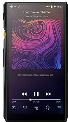 oneforus FiiO M11 Portable HiFi Réseau Bluetooth Bidirectionnel MP3 Musique sans Perte 4.4 Balance DSD Décodage Lecteur Phare Noir