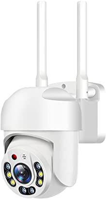 TUYA Cámaras De Seguridad Para Exteriores, 5G PTZ Cámara IP Wifi AI Human Detect Camera P2P Audio Impermeable, Color Night Vision 360 ° Pan-Tilt View CCTV Vigilancia