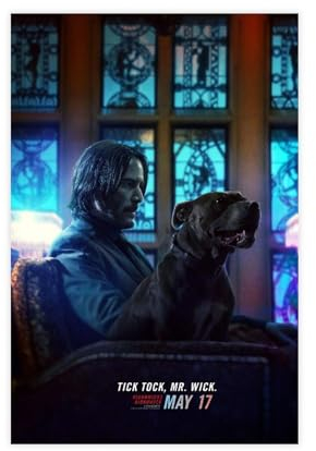 John Wick Reeves Filmposter 11 Leinwand Poster Schlafzimmer Dekor Sport Landschaft Büro Zimmer Dekor Geschenk ungerahmt 30 x 45 cm
