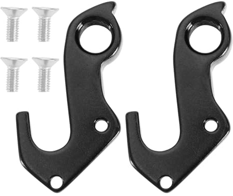 YINETTECH 1x/2x Fahrrad-Heckhaken Schaltwerk Hinterrad Mechanischer Schalthaken Aluminiumlegierung mit 2 Schrauben Kompatibel mit Focus Schwarz