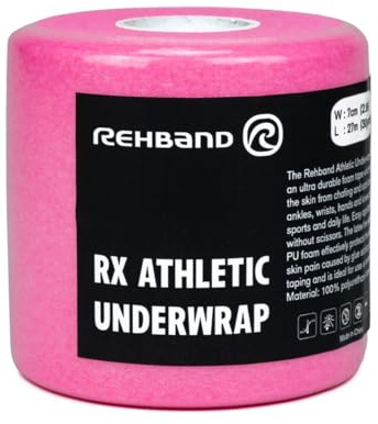 Rehband Tape Unterverband für Sport & Taping, Nicht klebende & sehr Dehnbare Schaumstoff Sportbinde, Stabilisierung & Fixierung von Tape, schützt vor Kleber