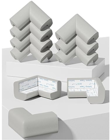 Fozobaiy Protectores de esquina para bebés, protector de borde de espuma a prueba de bebés, protectores de mesa para niños, adecuados para mesa de café, escritorio, muebles, chimenea, esquinas