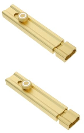 OSALADI 2pcs Adhesive Sliding Door Security Bar Easy to Install Door Bolt Latch Flush Bolt for Indoor Use High Strength Anti Design