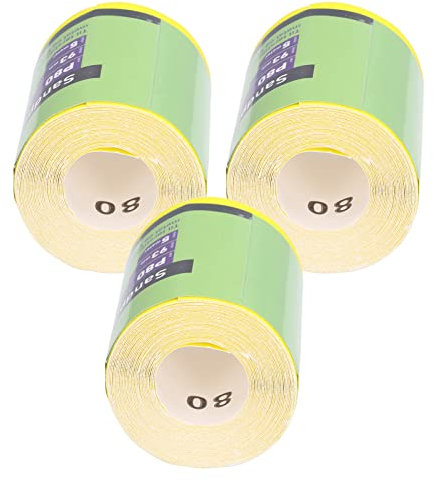 Rollo de Papel de Lija de Alúmina Cerámica de Grano 80, Pulido Suave, Duradero, Ideal para Pulir Fácilmente y Esmerilar Fino, Adecuado para Pulir Madera Contrachapada, Muebles,