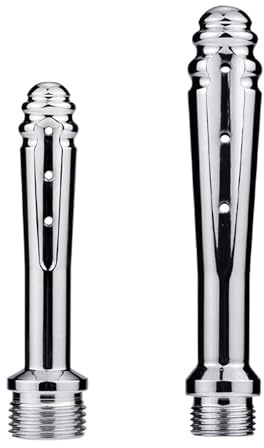Youxclian Edelstahl Analdusche Vaginaldusche Metall Duschköpfe Enema Anal Spülung Vaginal Dusche Analspülung Nozzle Klistierspritze Irrigator Einlauf Intimreinigung Darmreinigung für Männer Frauen(S)