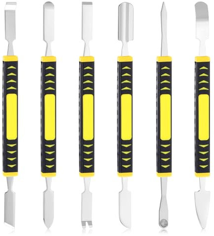 6 Stücke Metall Brecheisen Set Elektronik Reparaturwerkzeug Set Doppelkopf DemontageWerkzeug für Tablets, Laptops, Mobiltelefone