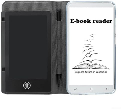 Hasaller Lector de libros electrónicos de 5 pulgadas, 8 GB, lector de libros electrónicos, lector de libros electrónicos de pantalla táctil amigable con los ojos, lector electrónico digital portátil