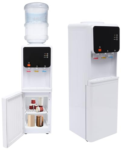 Distributore di acqua elettrico, 500 W + 75 W, con raffreddamento, refrigeratore e distributore di acqua potabile, erogatore di acqua potabile per 4,5 – 18,9 l