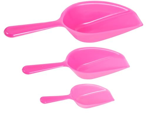 Gatuida 3 piezas Mini Cucharas Medidoras Rosa para Joyería y Manualidades Pala Pequeña Multiusos para Perlas y Café Utensilios Portátiles para Proyectos DIY y Fiestas