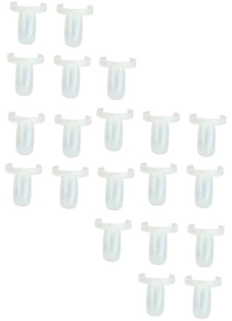 Alipis 100 pièces Nuancier Ongles Anneaux Présentation Transparent Kit Ongles Accessoires Pose Vernis Salon Manucure Pratique