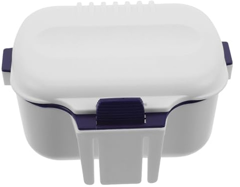 Gogogmee Caja para Cebos de Pesca con Doble Compartimento Aislado Almacenamiento para Lombrices y Parásitos Rojos Resistente y Portátil para Uso al Aire