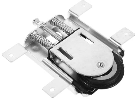 FUTUREORYY Jeu de Roulettes Métalliques pour Porte D'armoire Coulissante, Poulie à Roulement à Billes pour Meubles, Quincaillerie pour Portes Coulissantes de Placard et Miroir, Coulissement