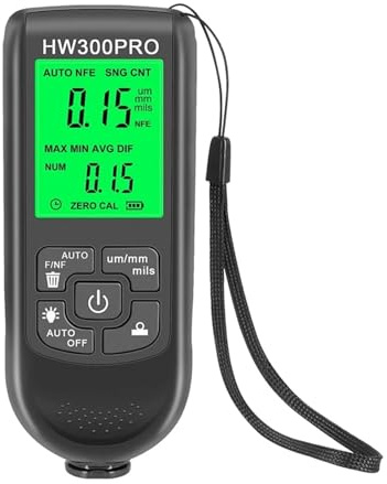 Digital Thickness Meter, Digital Backlight LCD Film Thickness Meter Car Paint Thickness Tester Coating Thickness Gauge Measuring Tool
